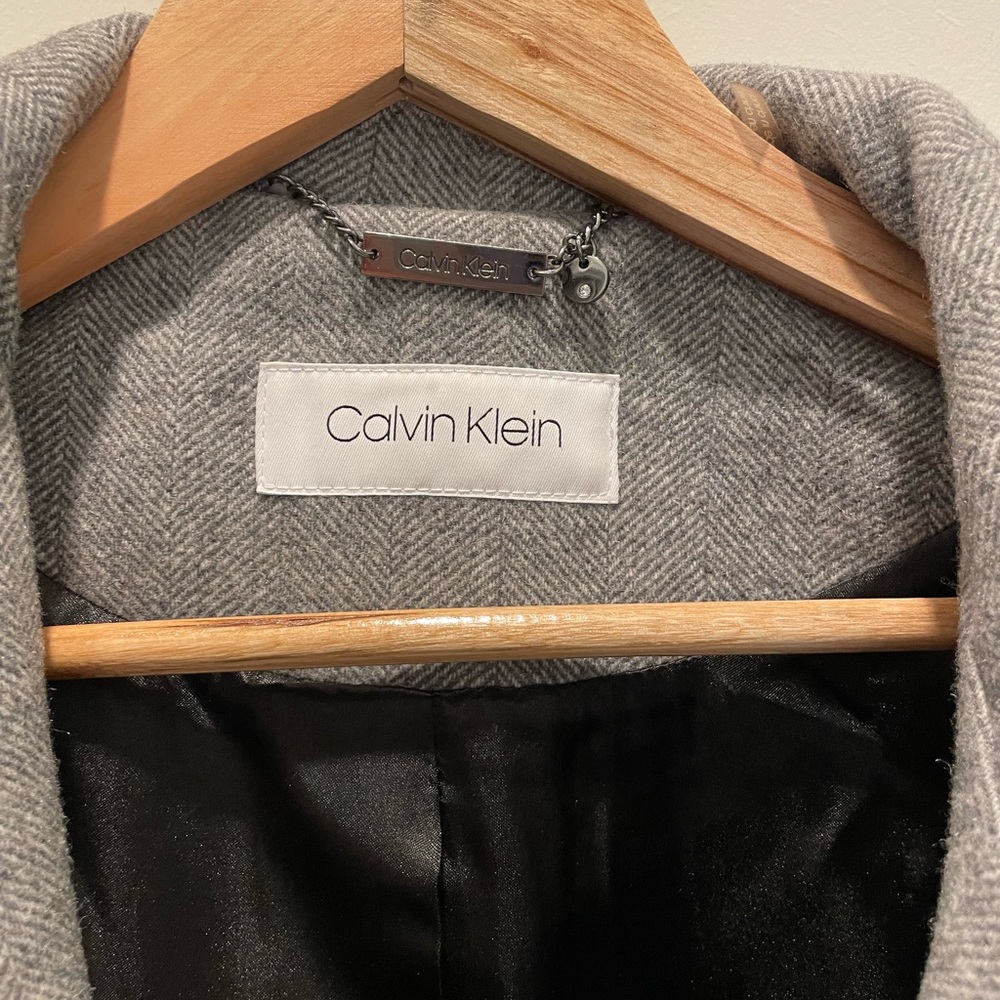 Calvin Klein Women's Grey Coat - Picture 5 of 7